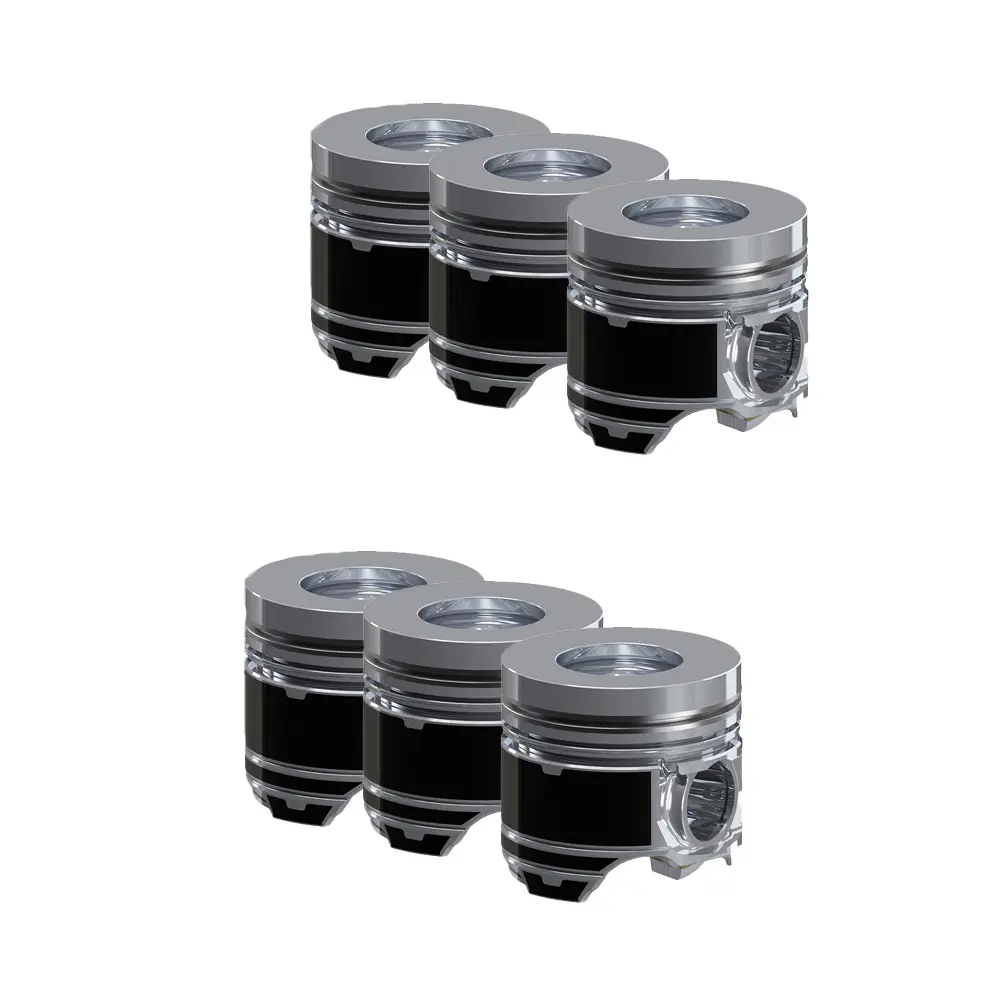 STD 6 Pcs Pistons for Mitsubishi S6B-TA Engine Caterpillar CAT E650 Excavator