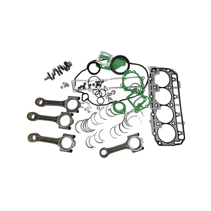 STD Crankshaft + Full Gasket Set + Connecting Rod + Main Con Rod Bearing Set + Thrust Washers for Yanmar Engine 4TNV98-YTBL