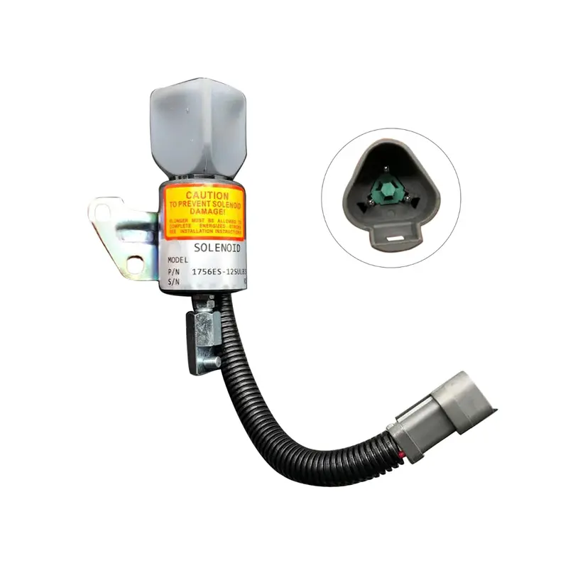 Stope Solenoid KT1G368-6001-2 1756ES-12SUC11B1S5 for Komatsu 3D67E 3D67E-2A Engine PC18MR-3 Excavator