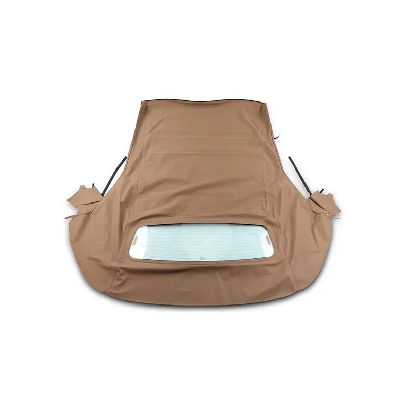 Tan Convertible Soft Top w/ DOT Approved Glass Window FOR05-565 for Ford Mustang 2005-2014