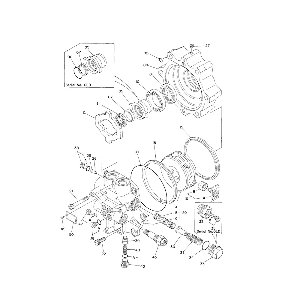 Travel Motor Ball Bearing 4193402 For Hitachi Excavator EX75UR EX90