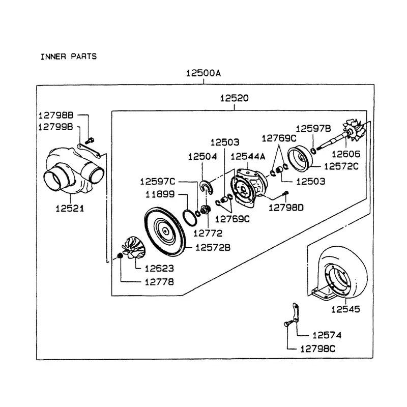 Turbo T04E73 Turbocharger VAME078660 For Kobelco SK290LC SK330LC