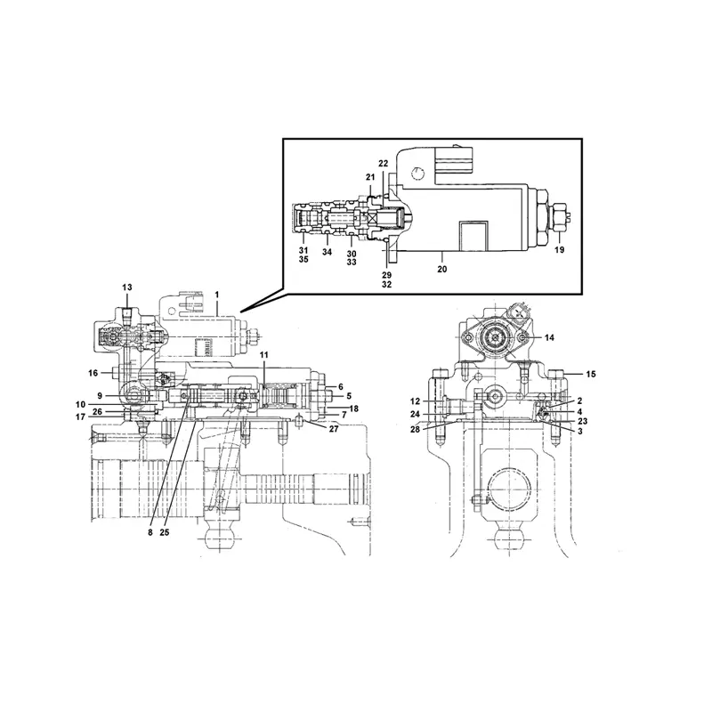 Valve 14659751 for Volvo Excavator EC300D EC350D EC350E EC380E EC380EHR EC750D EC750E EC950E EW205D