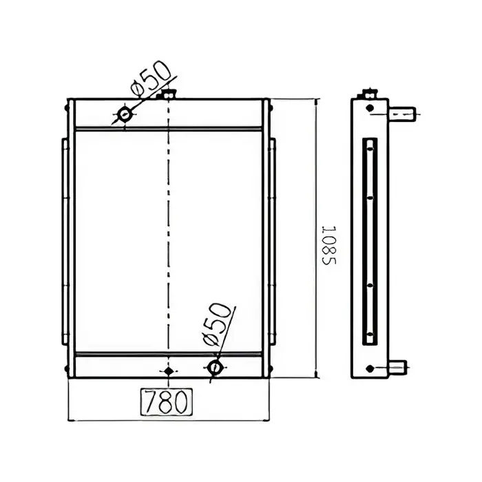 Water Tank Engine Radiator 2202-9061A-01 for Doosan Excavator S220LC-V