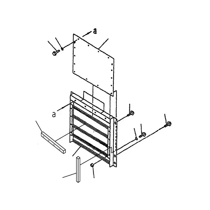 Water Tank Engine Radiator 419-03-21331 for Komatsu WA300-3A WA320-3 Wheel Loader