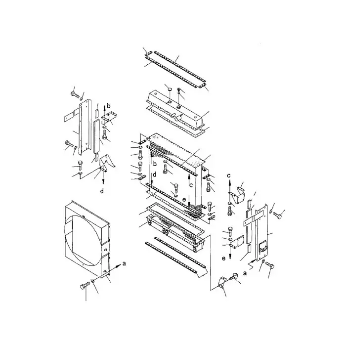 Water Tank Engine Radiator 421-03-21103 for Komatsu Wheel Loader WA470-3 WA450-3 sale