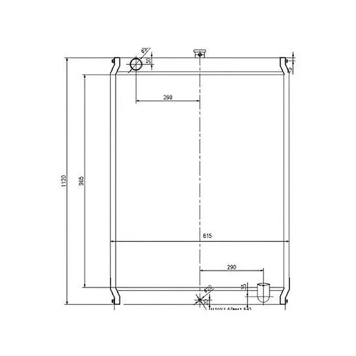 Buy Water Tank Engine Radiator 4377396 for Hitachi Excavator EX450H-5 EX400-3 EX400-5 EX450H-3