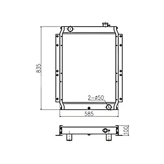 Water Tank Engine Radiator for Sumitomo SH100 SH120 Excavator